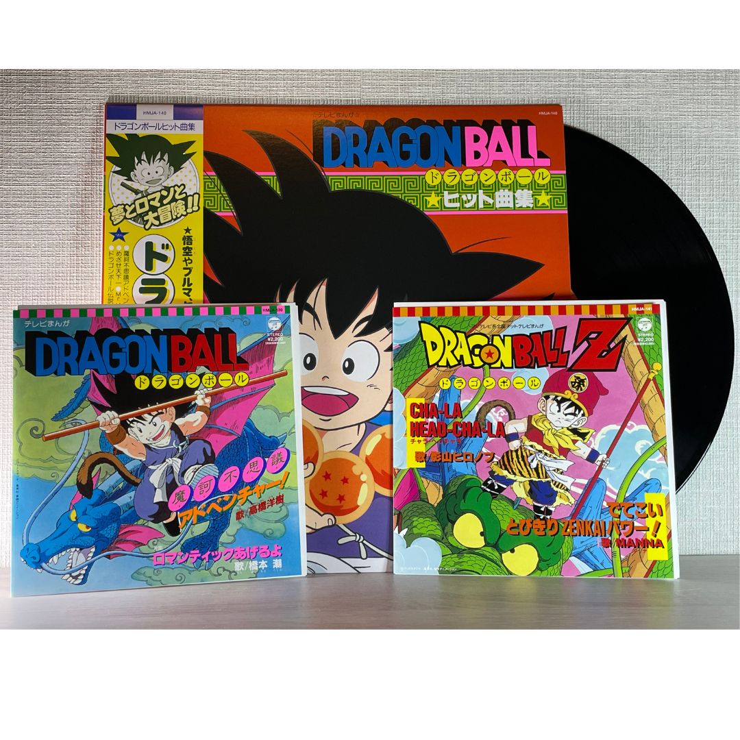 Dragon Ball Hit Song Collection Vinyl Record LP/EP 3 sets TV Anime Thema Songs