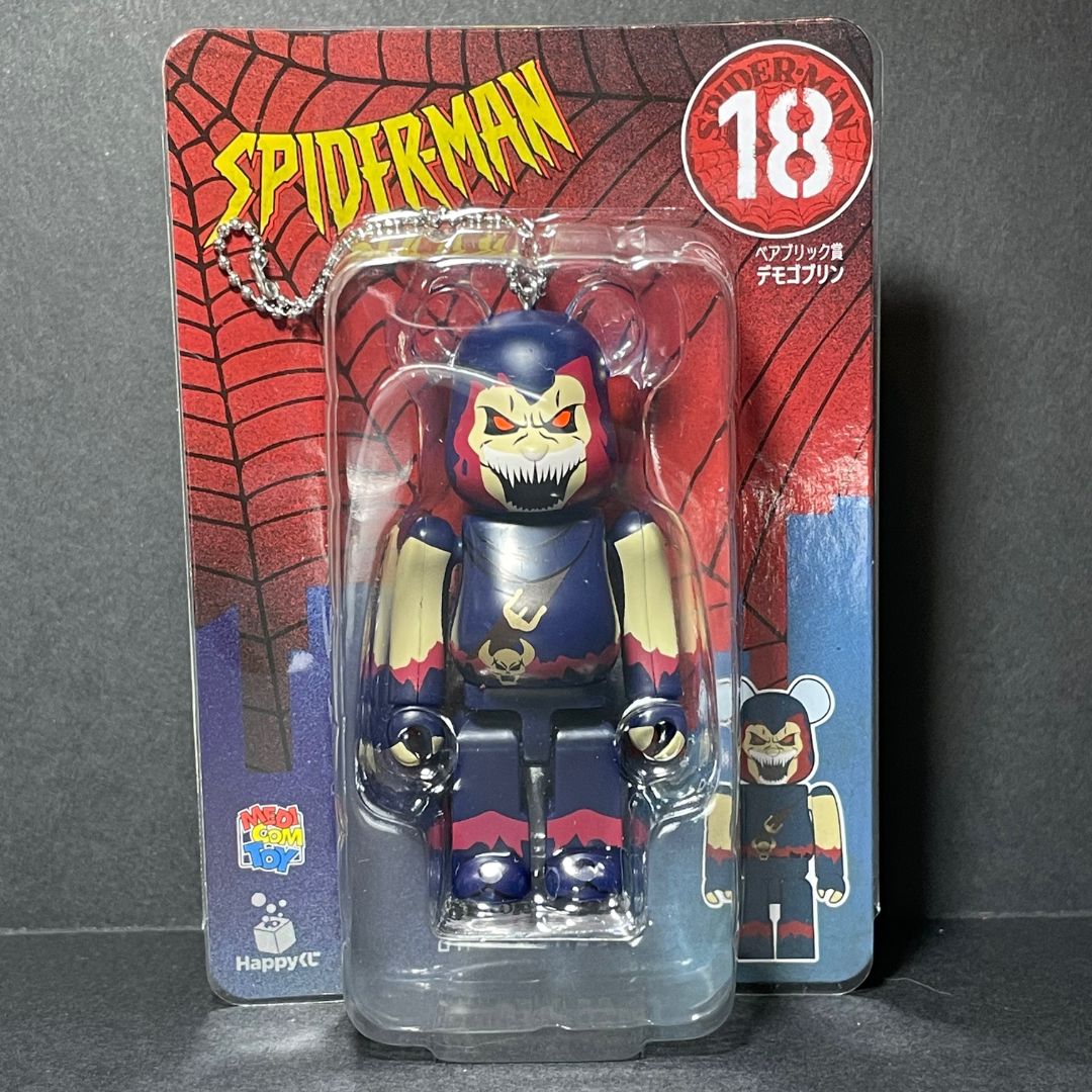 BearBrick [MediCom Toys] Spider-man 100% from Happy Kuji 18