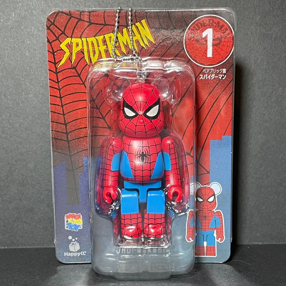 BearBrick [MediCom Toys] Spider-man 100% from Happy Kuji 01