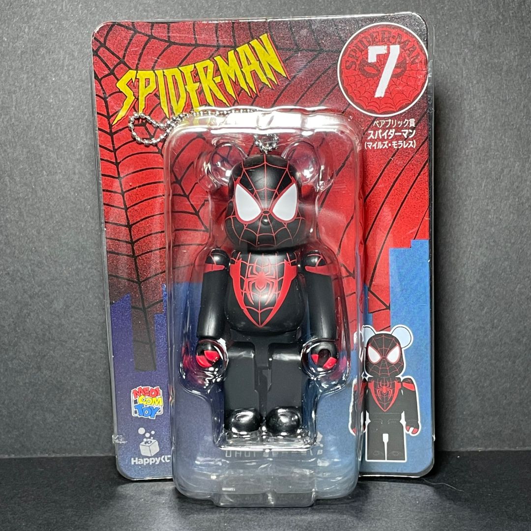 BearBrick [MediCom Toys] Spider-man 100% from Happy Kuji 07