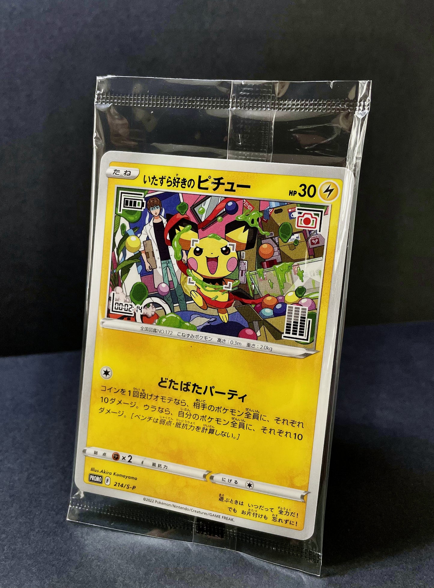 Pichu promo card "prankster Pichu" x Graniph