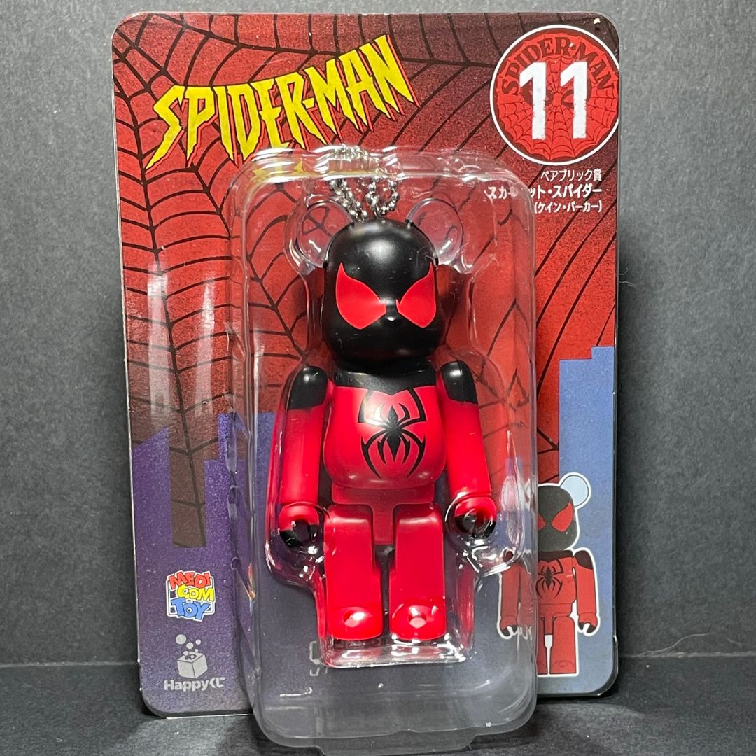 BearBrick [MediCom Toys] Spider-man 100% from Happy Kuji 01-20