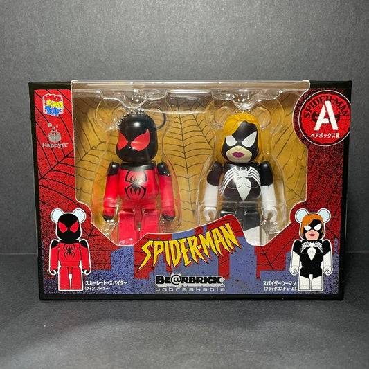 BearBrick [MediCom Toys] Spider-man 100% from Happy Kuji Duo set A